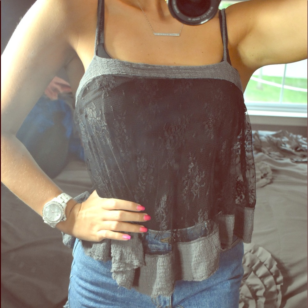 FREE PEOPLE LACE TOP